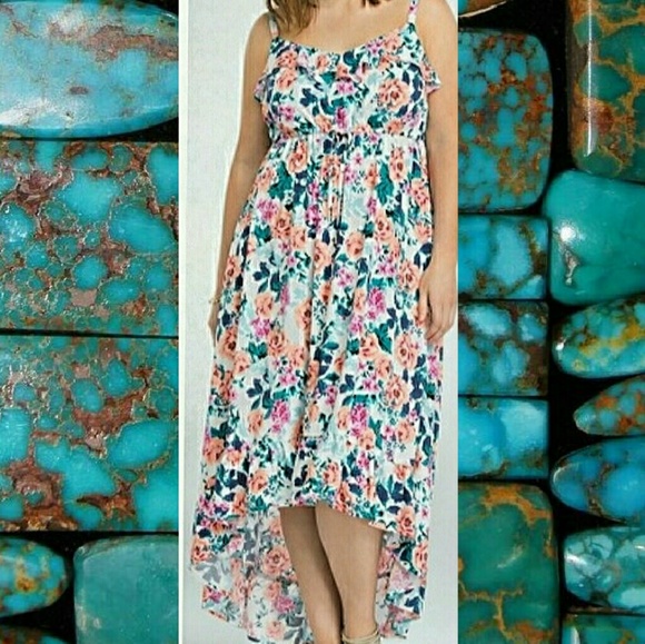 torrid Dresses & Skirts - 🌟HP🌟EUC 3X Torrid Floral High Low Dress